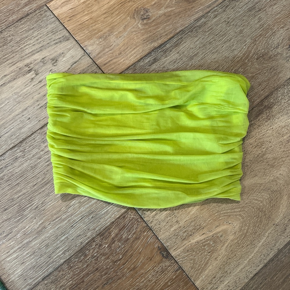 Zara Lime Green Tube Top
